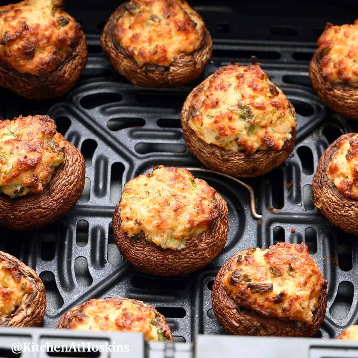 Creamy Cheesy Air Fryer Stuffed Mushrooms: Perfect Party Bites